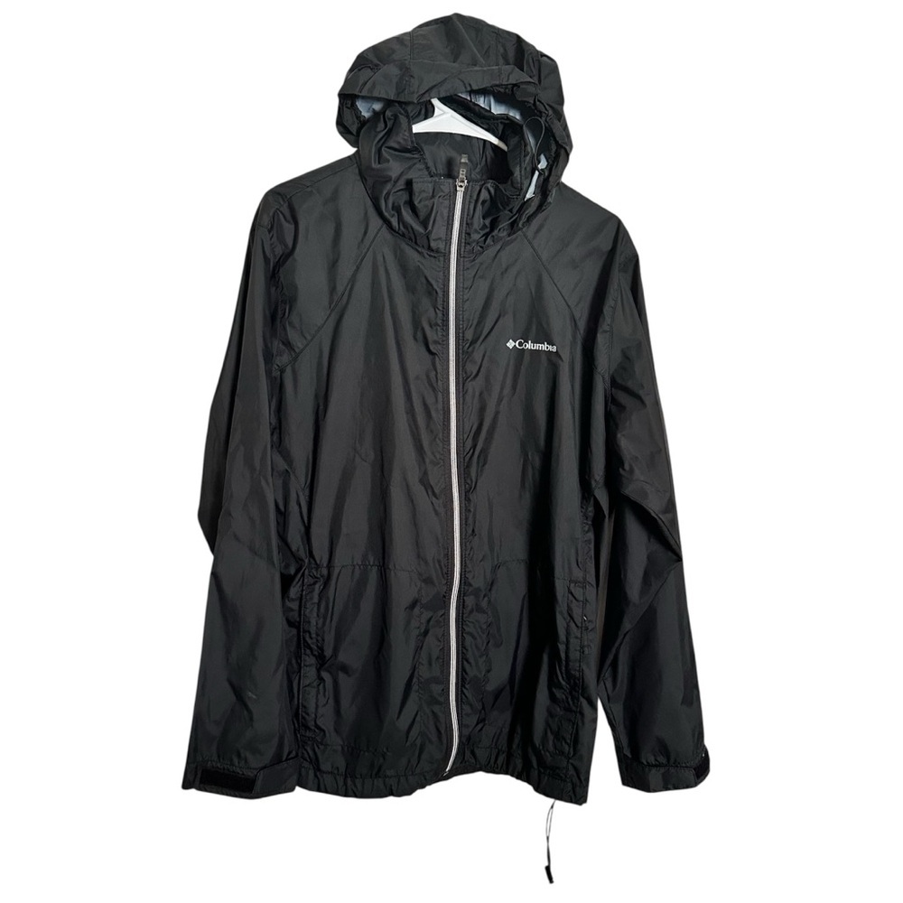 Columbia Size 1X Windbreaker Rain Jacket Full Zip Outdoor Hiking Activewear